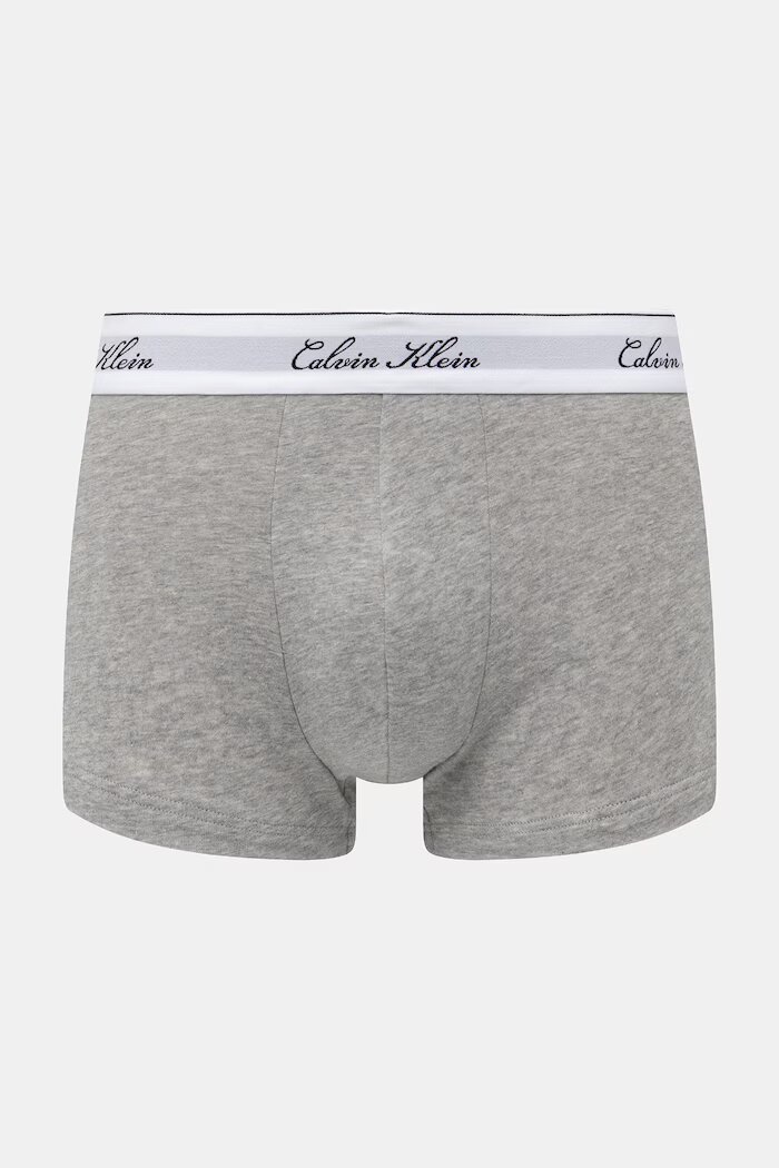 Calvin Klein Underwear прилепнали боксерки мъжки от памук с еластан 3 броя черни LV00NB4607