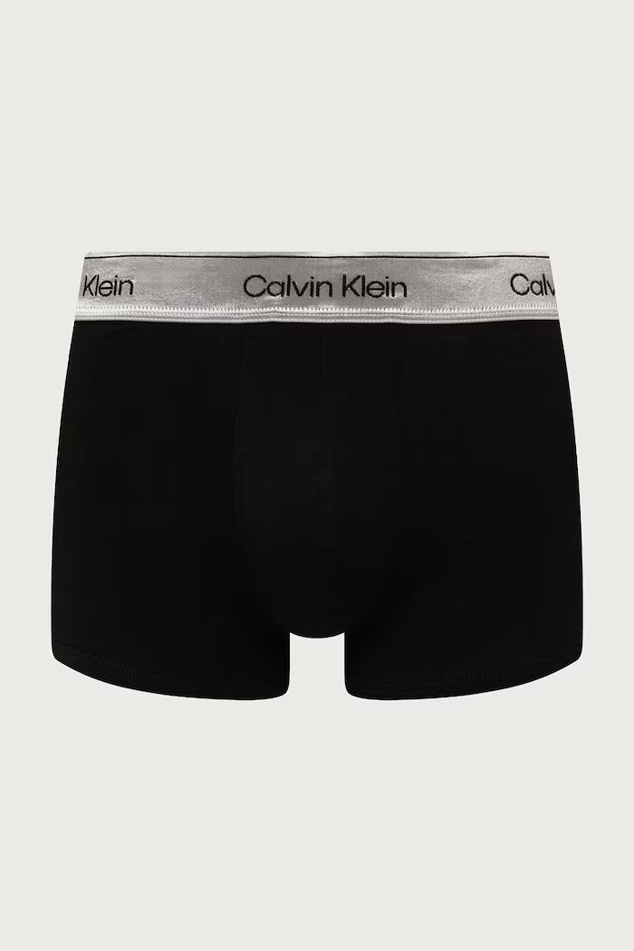 Calvin Klein Underwear прилепнали боксерки мъжки с памук 3 броя черни LV00NB4730