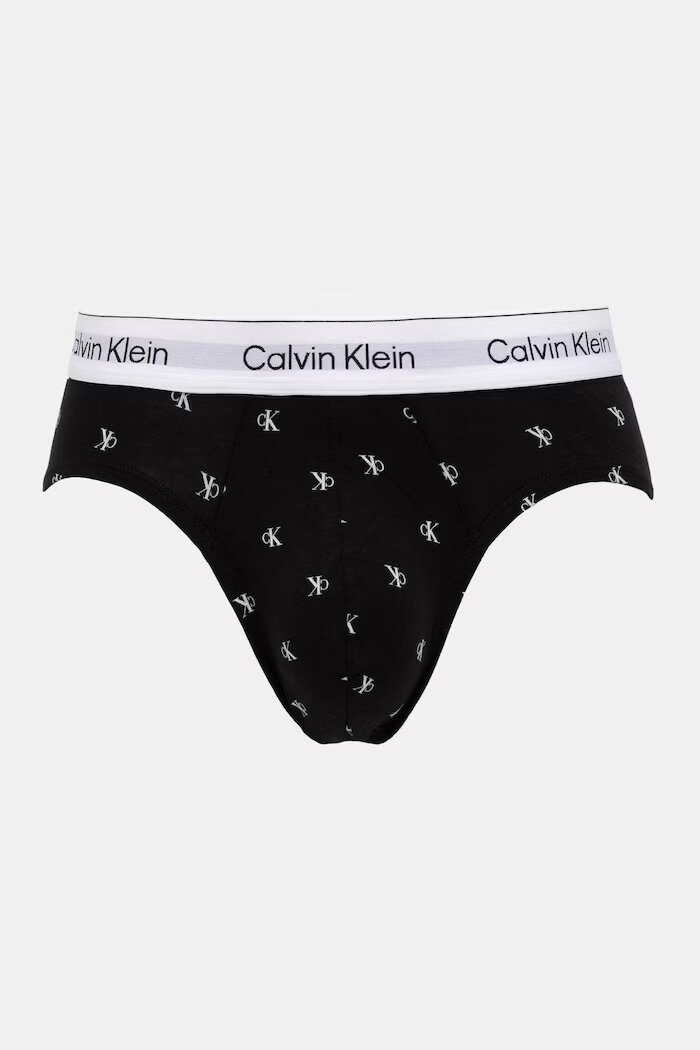 Calvin Klein Underwear Слипове мъжки от памук с еластан 3 броя бели LV00NB4388