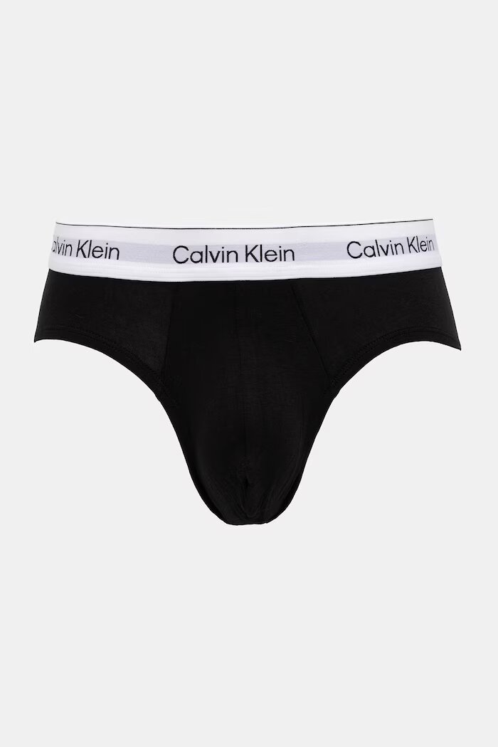 Calvin Klein Underwear Слипове мъжки от памук с еластан 3 броя бели LV00NB4388