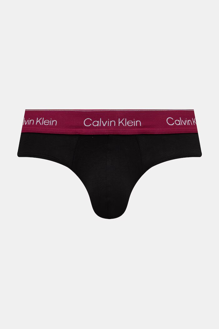 Calvin Klein Underwear слипове мъжки от памук с еластан 3 броя черни LV00NB4388