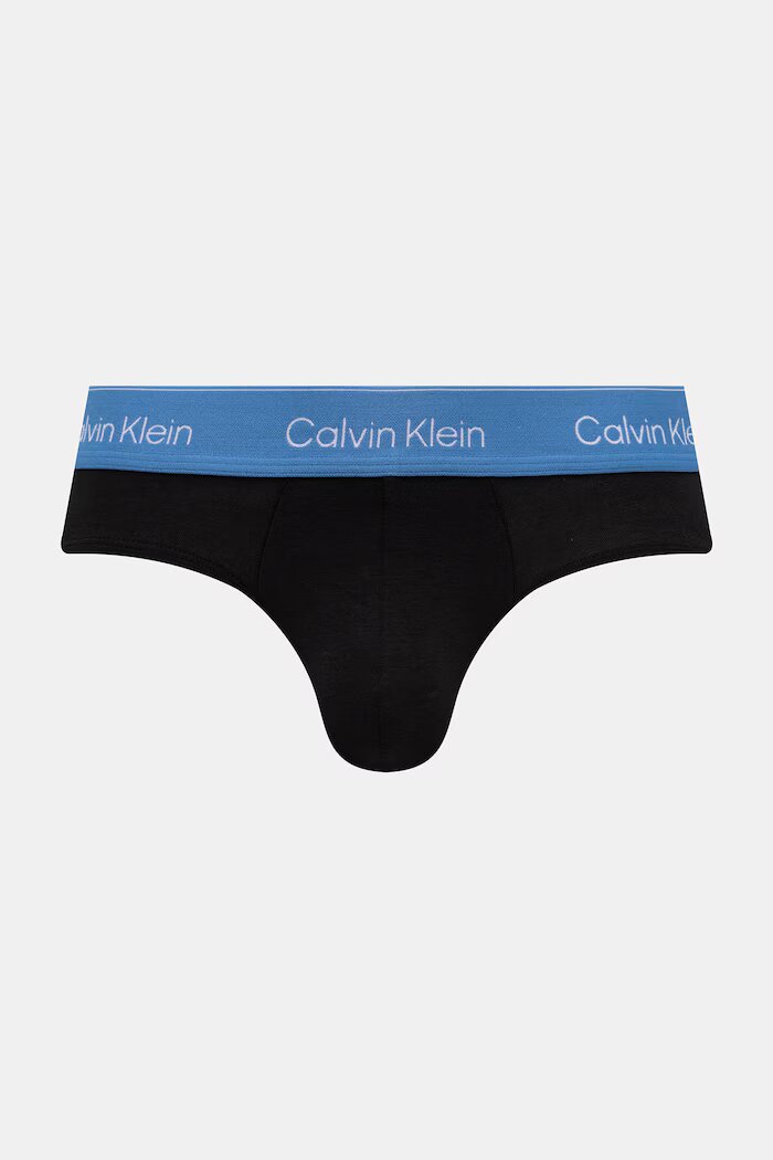 Calvin Klein Underwear слипове мъжки от памук с еластан 3 броя черни LV00NB4388