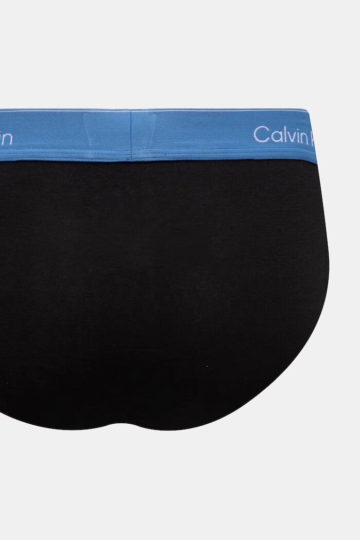 Calvin Klein Underwear слипове мъжки от памук с еластан 3 броя черни LV00NB4388