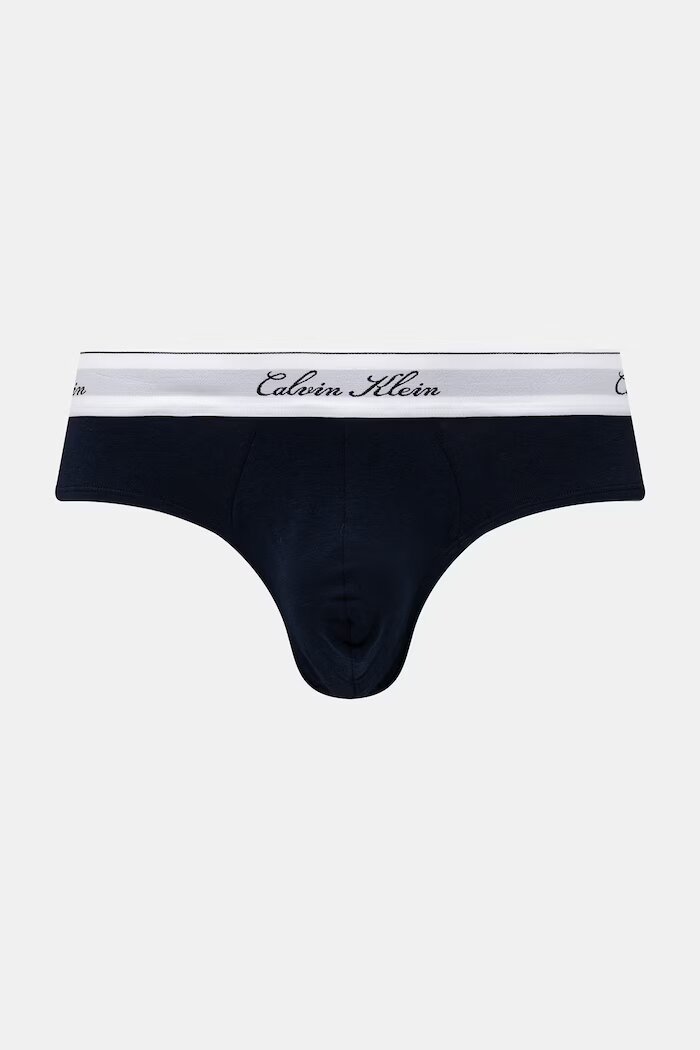 Calvin Klein Underwear слипове мъжки с памук 3 броя сиви LV00NB4606