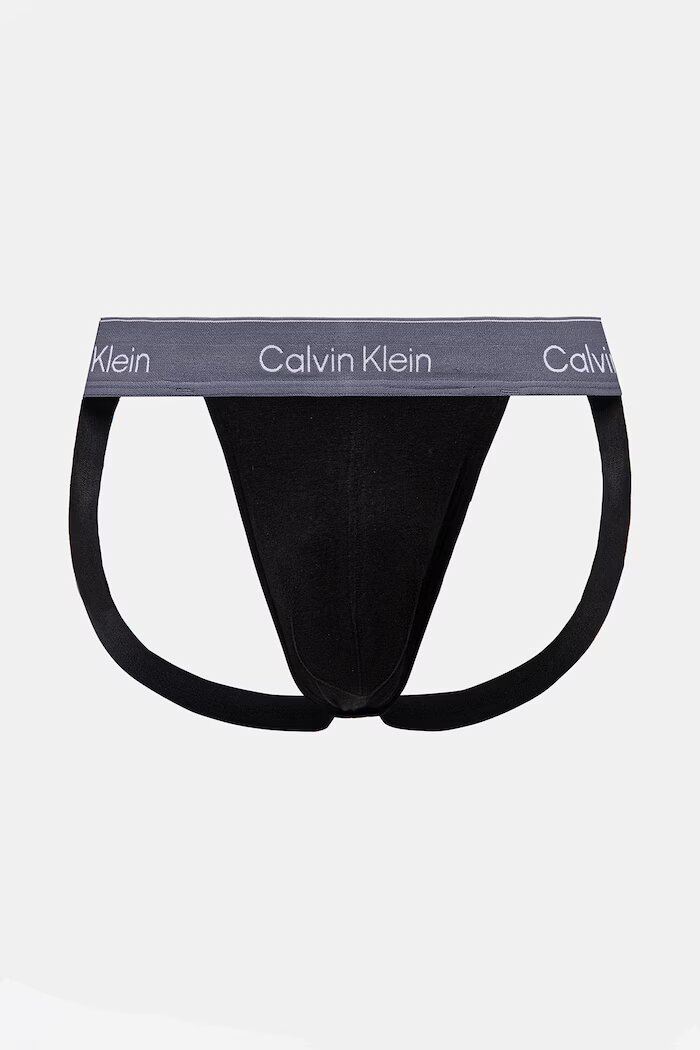 Calvin Klein Underwear спортни слипове мъжки от памук с еластан 3 броя черни LV00NB4382