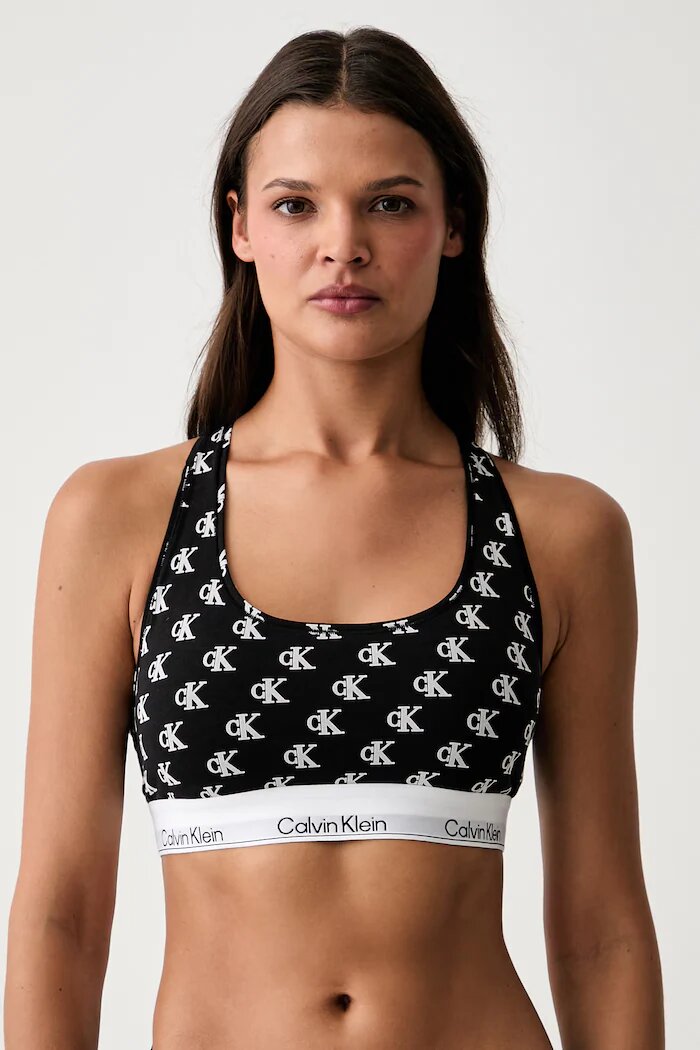 Calvin Klein Underwear сутиен с памук черен LV00QF8493