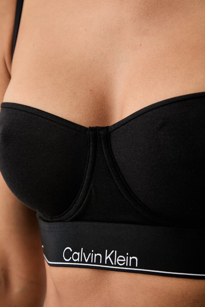 Calvin Klein Underwear сутиен тип балконет черен LV00QF8666