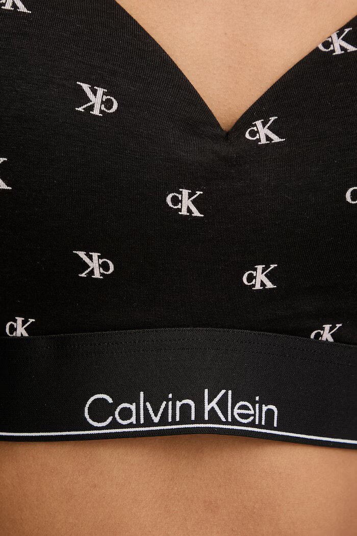 Calvin Klein Underwear сутиен тип бралет с памук черен LV00QF8500