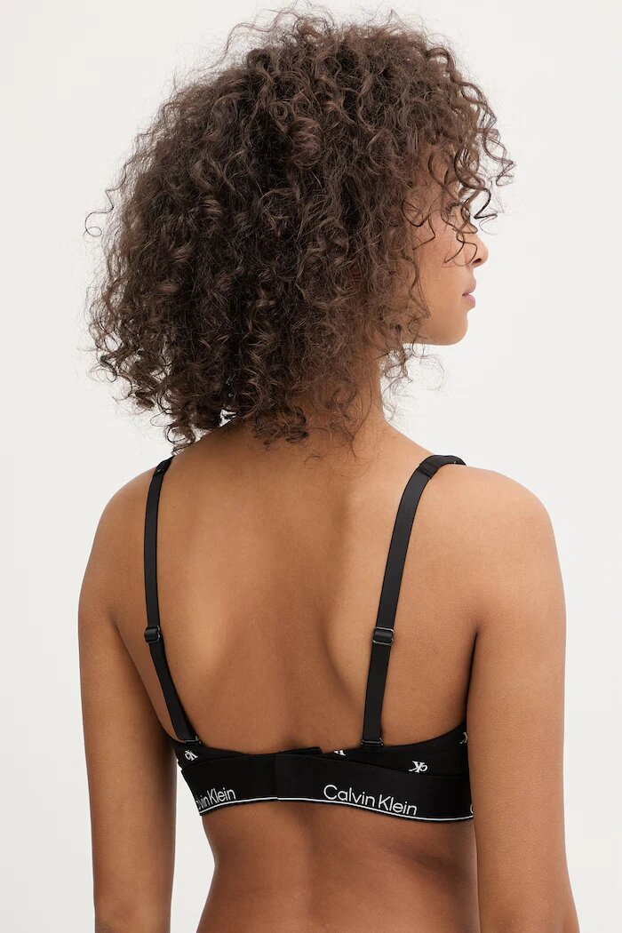 Calvin Klein Underwear сутиен тип бралет с памук черен LV00QF8503