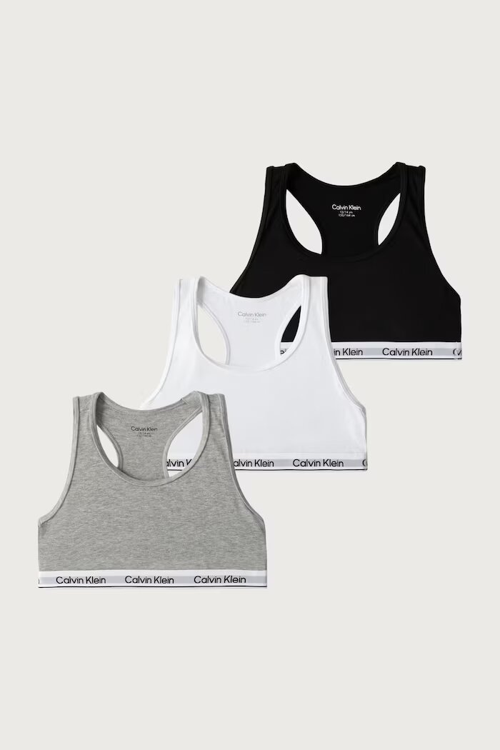 Calvin Klein Underwear сутиен за деца 3 броя бял G80G800743