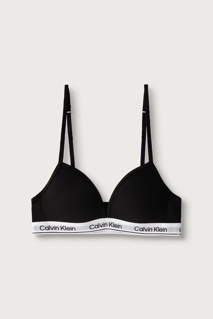 Calvin Klein Underwear сутиен за деца от памук с еластан 2 броя черен G80G800741