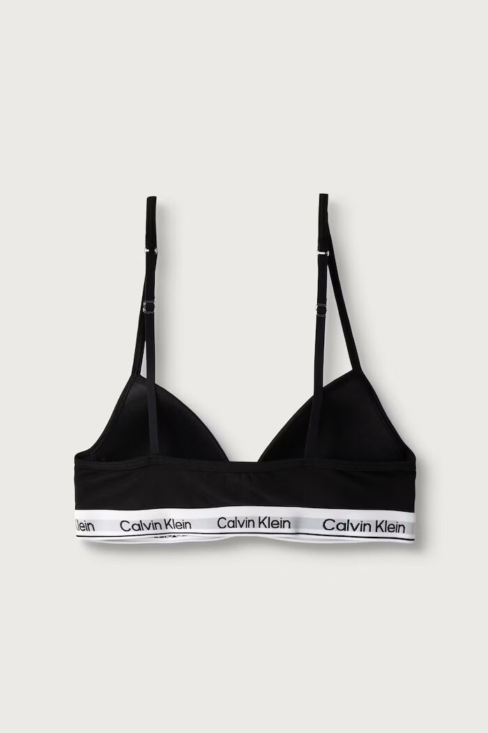 Calvin Klein Underwear сутиен за деца от памук с еластан 2 броя черен G80G800741