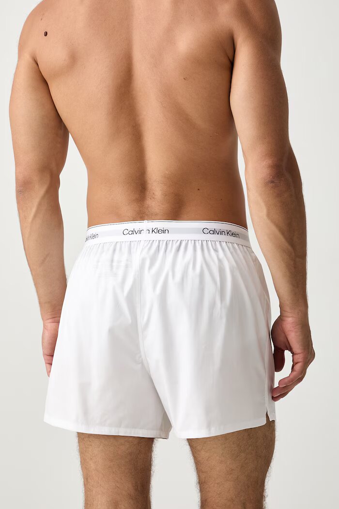 Calvin Klein Underwear свободни боксерки мъжки от памук с еластан 3 броя сиви LV00NB4267