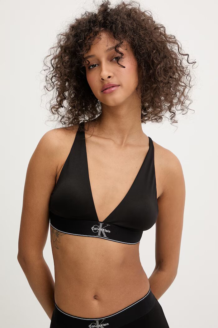 Calvin Klein Underwear триъгълен сутиен черен LV00QF8703