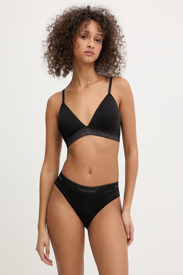 Calvin Klein Underwear триъгълен сутиен черен LV00QF8825