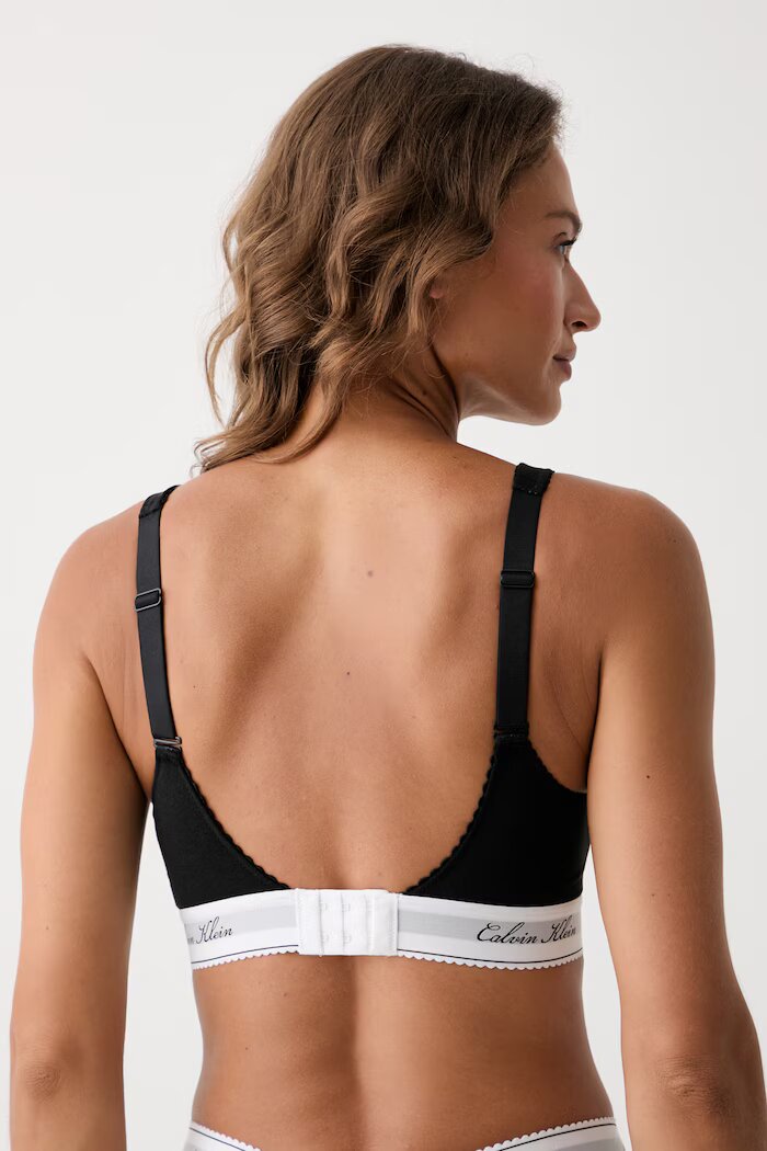 Calvin Klein Underwear триъгълен сутиен черен LV00QF9071