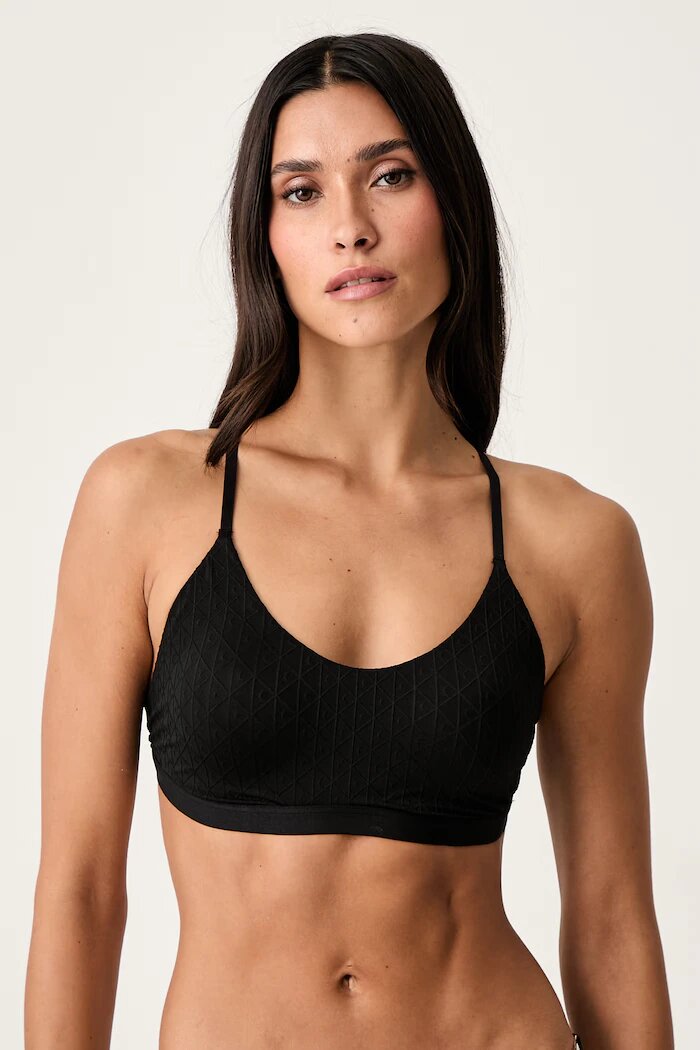 Calvin Klein Underwear триъгълен сутиен черен LV00QF9094