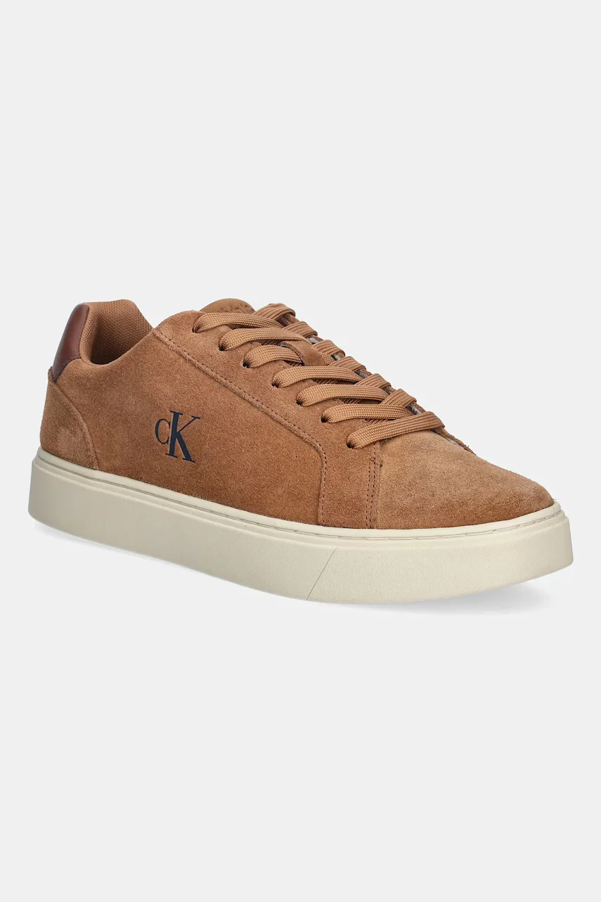 CALVIN KLEIN Велурени маратонки CLASSIC CUPSOLE LACEUP SU