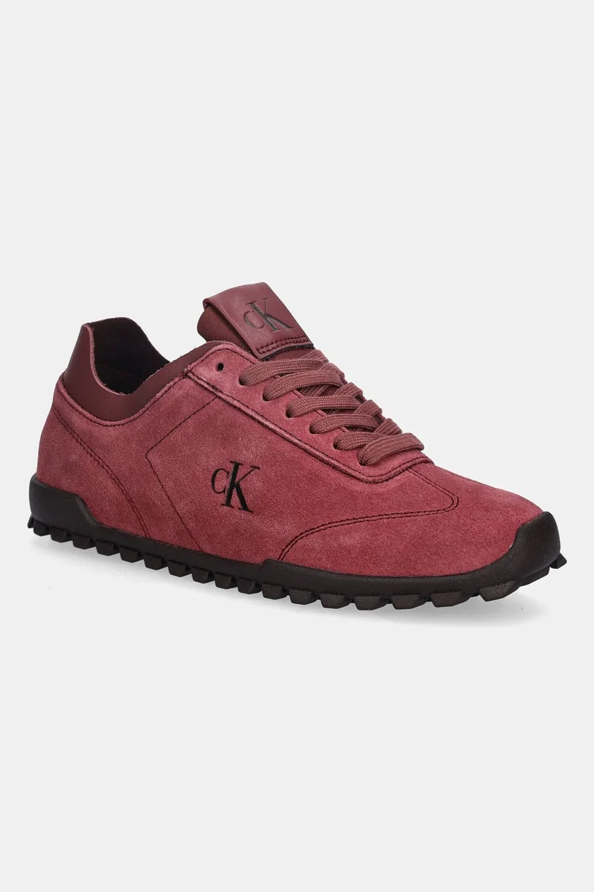 CALVIN KLEIN Велурени маратонки LOW PROFILE RUNNER SUE MG