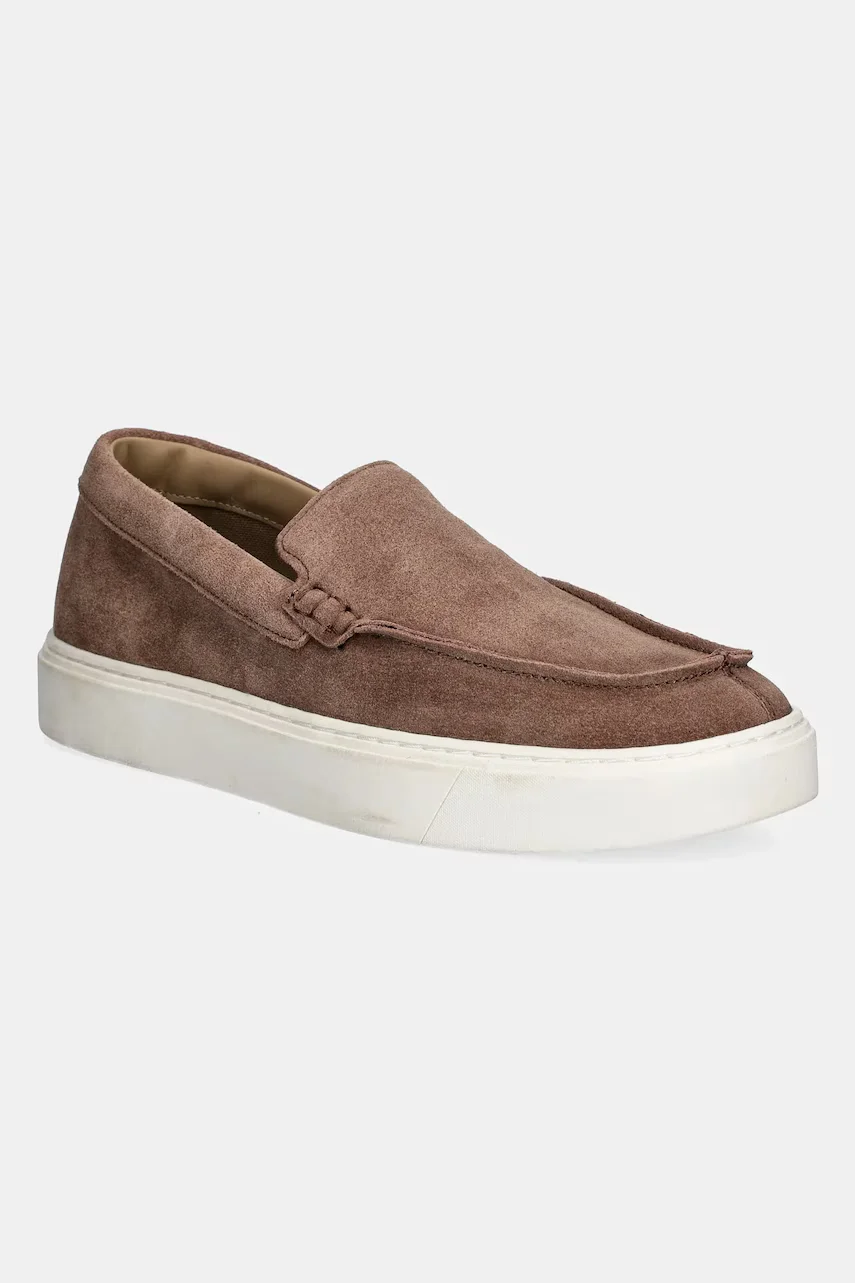 CALVIN KLEIN Велурени мокасини MOCCASIN SUEDE