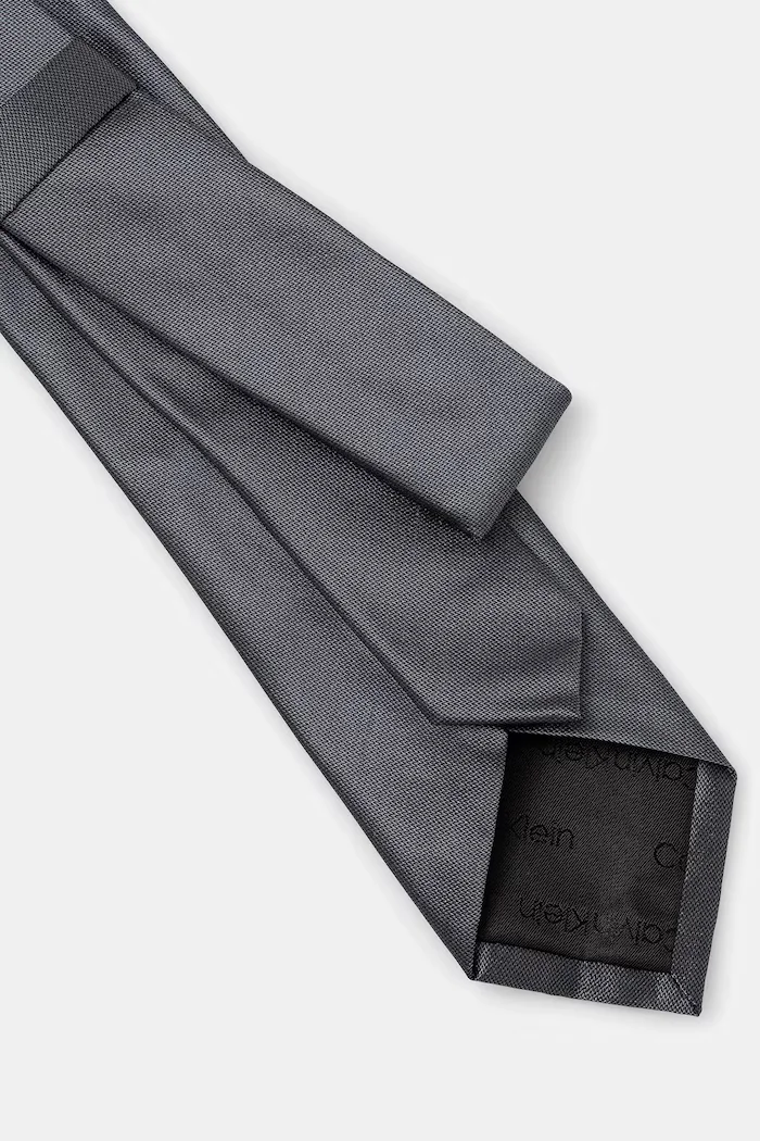 CALVIN KLEIN вратовръзка мъжка с добавена коприна сива CK2111E001