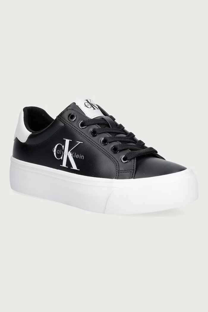 CALVIN KLEIN VULC FLATFORM LACEUP LOW LTH маратонки дамски черни HW0HW03159