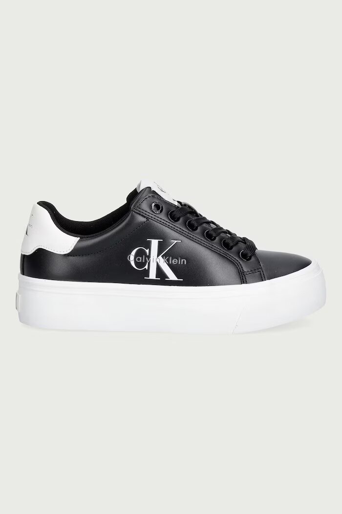 CALVIN KLEIN VULC FLATFORM LACEUP LOW LTH маратонки дамски черни HW0HW03159