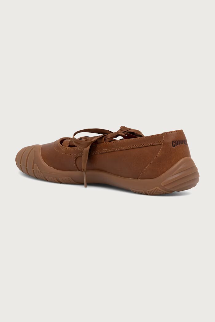 Camper балеринки от кожа Peu Path+ кафяви K201921-005
