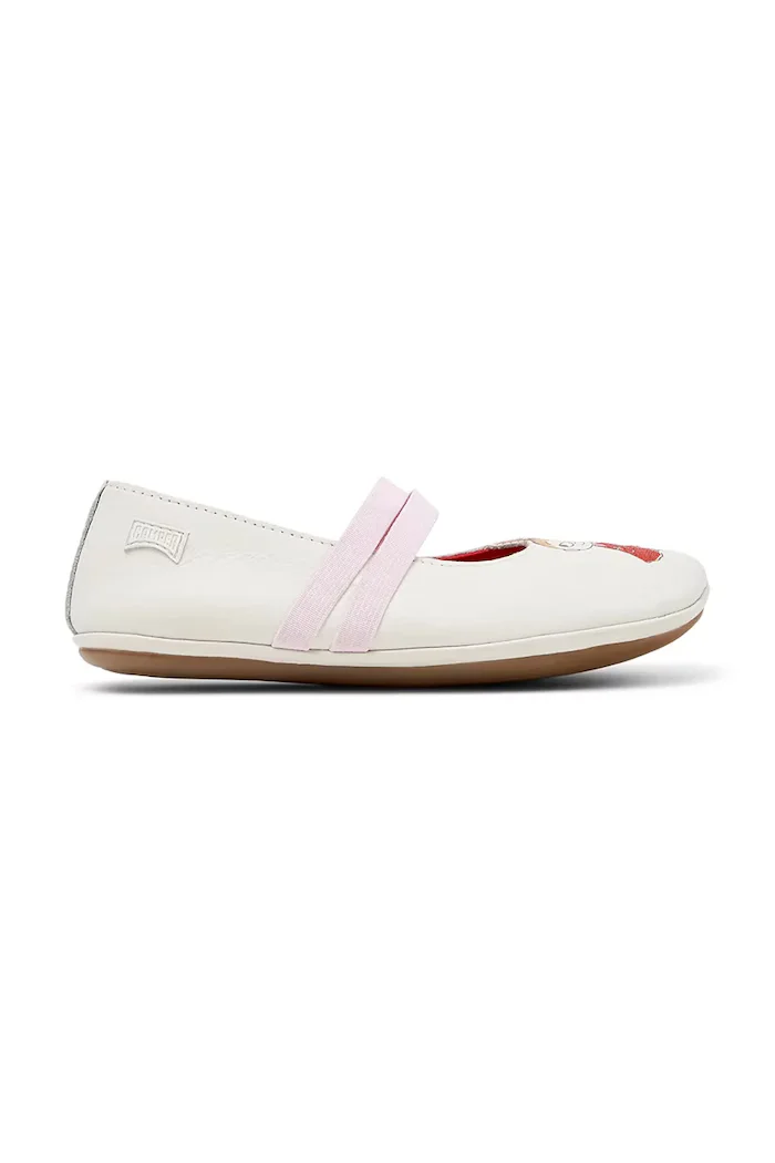 Camper Детски кожени балеринки TWS Kids by Moomin в бежово K800699