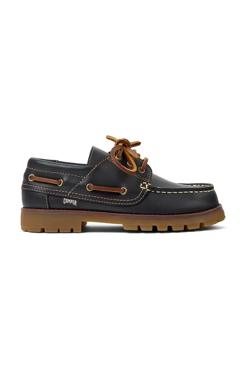 Camper Детски кожени мокасини Compas Kids