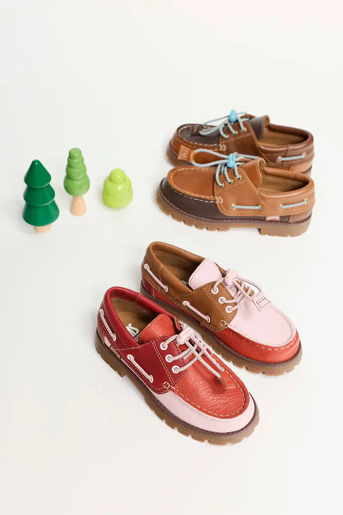 Camper мокасини за деца от кожа Compas Kids TWS многоцветни K800416