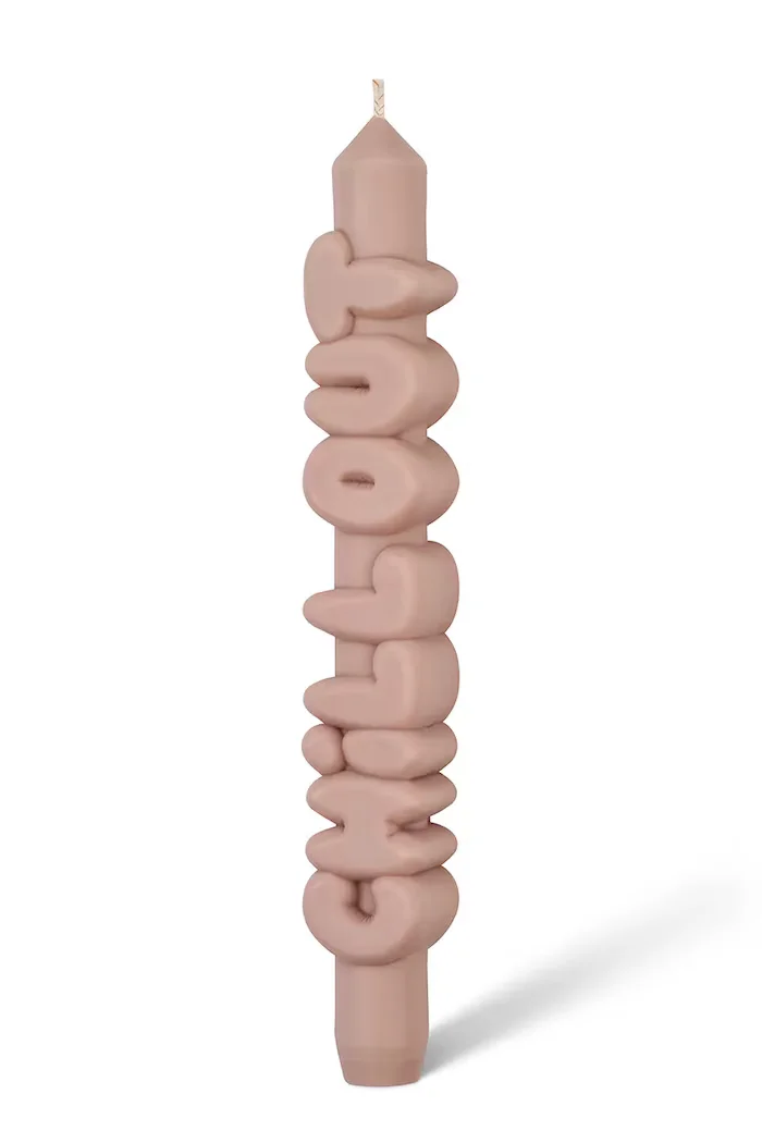 CandleHand Декоративна свещ Chill Out 23 cm в оранжево