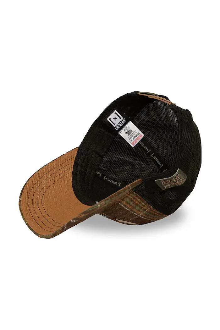 Capslab шапка с козирка от памучна материя x Tom & Jerry кафява CL/TAJ9/1/PCB/JER