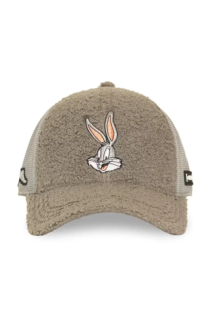 Capslab шапка trucker от памучна материя x Looney Tunes сива CL/LOO14/1/PCB/BUN