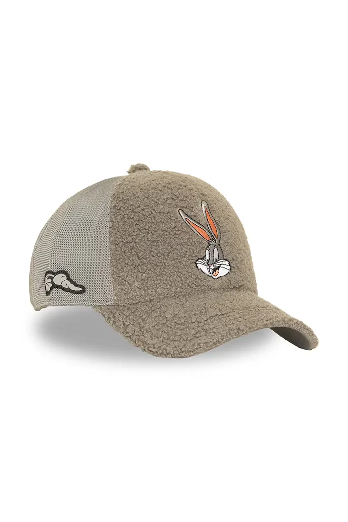 Capslab шапка trucker от памучна материя x Looney Tunes сива CL/LOO14/1/PCB/BUN