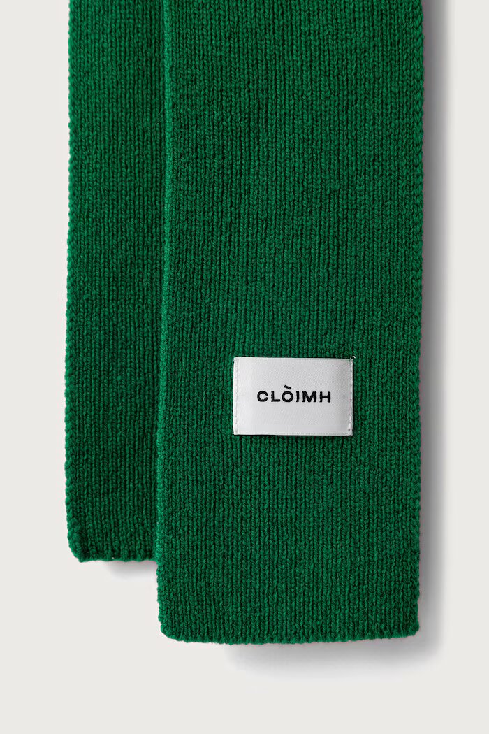 cloimh шал дамски от вълна зелен FW26.SWMS
