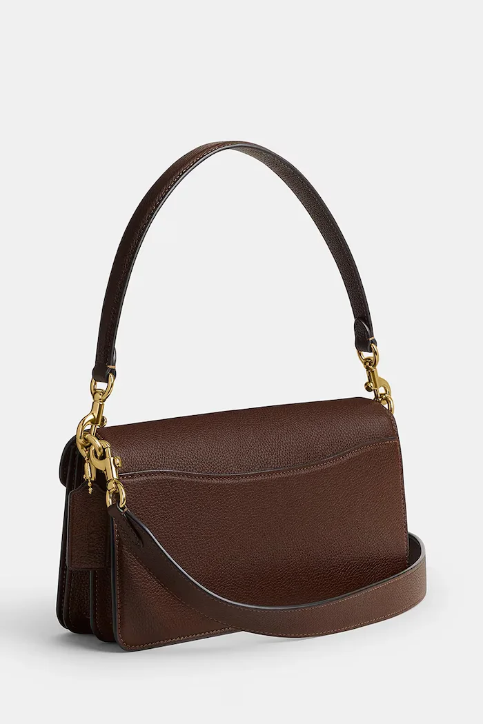 Coach чанта crossbody дамска от кожа Tabby 26 кафява CH857