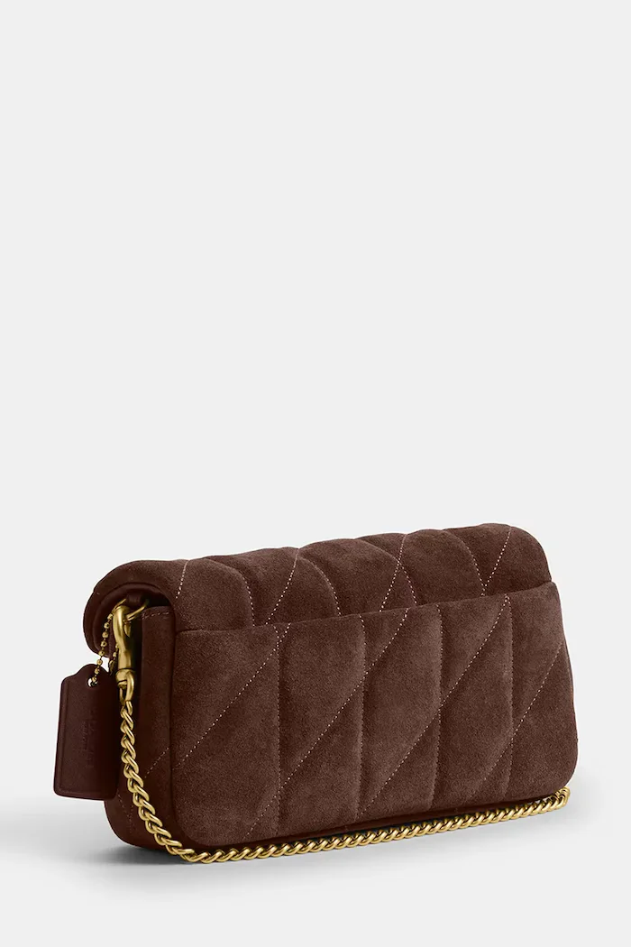 Coach чанта crossbody дамска от кожа Tabby Chain Crossbody 19 кафява CCD85