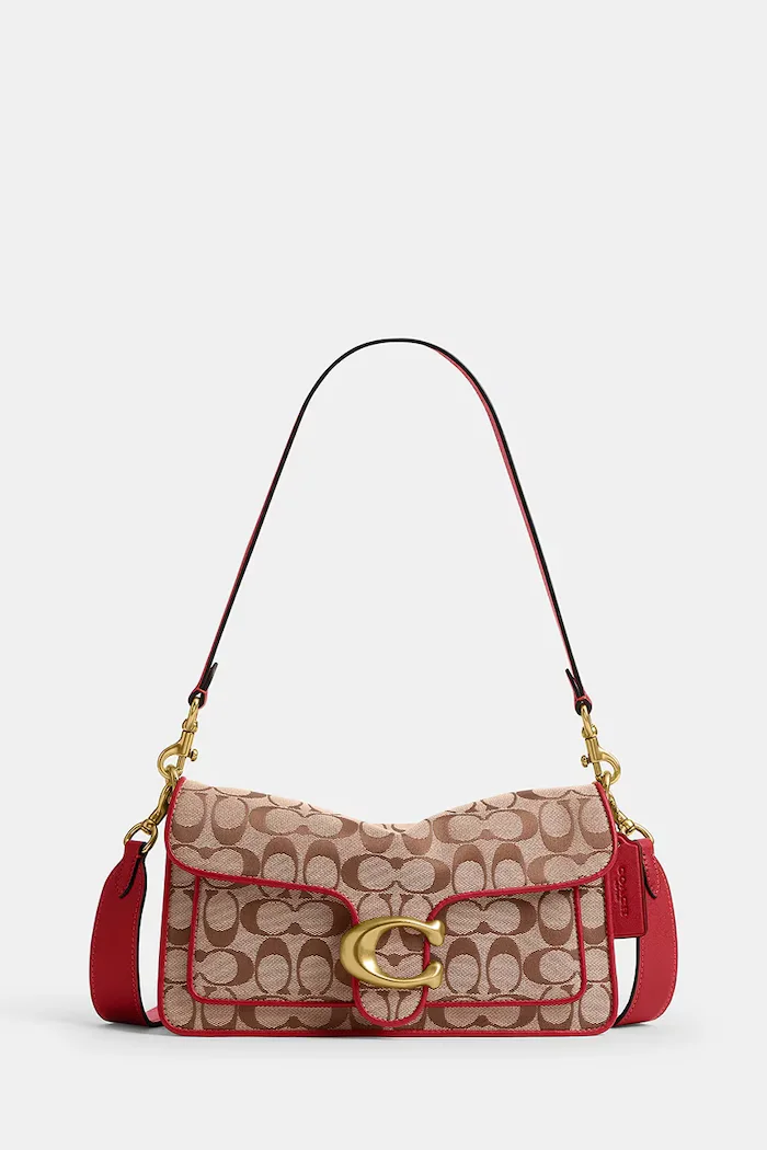 Coach чанта crossbody дамска Soft Tabby Shoulder Bag 26 кафява CFG02