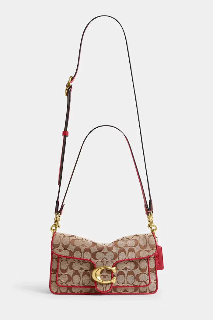 Coach чанта crossbody дамска Soft Tabby Shoulder Bag 26 кафява CFG02