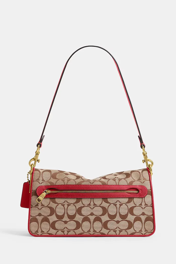 Coach чанта crossbody дамска Soft Tabby Shoulder Bag 26 кафява CFG02