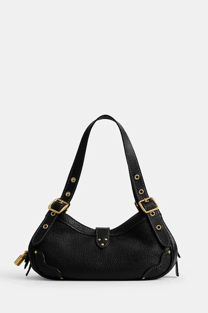 Coach чанта дамска от кожа Small Drifter Bag черна CFM45