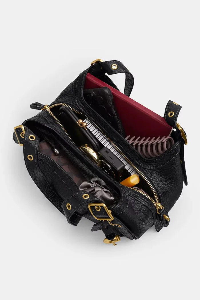 Coach чанта дамска от кожа Small Drifter Bag черна CFM45