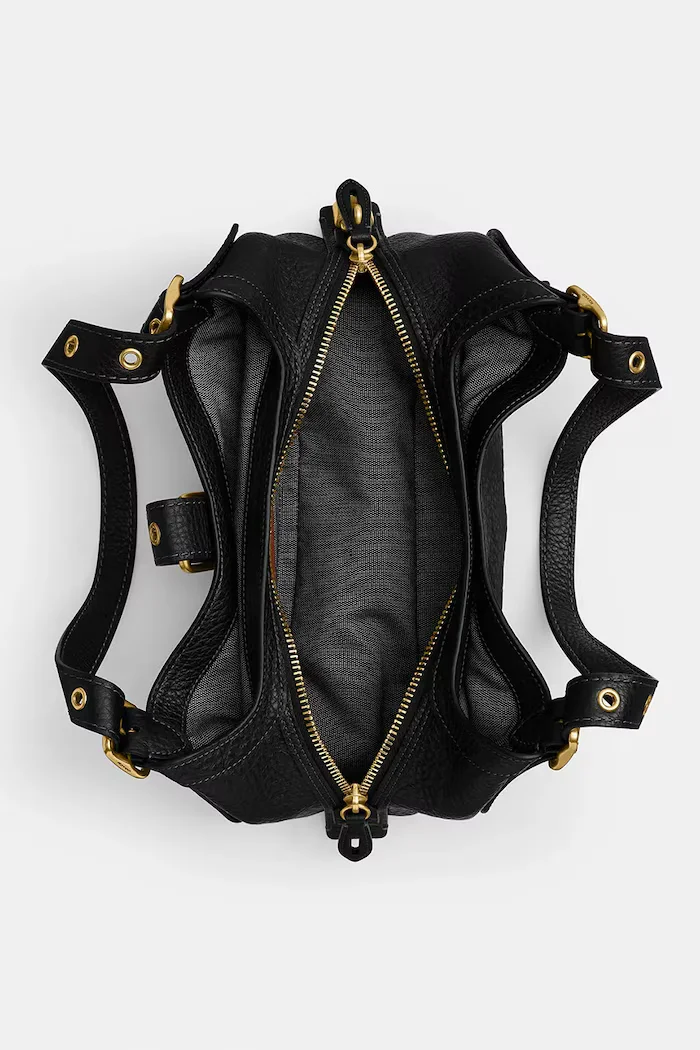 Coach чанта дамска от кожа Small Drifter Bag черна CFM45