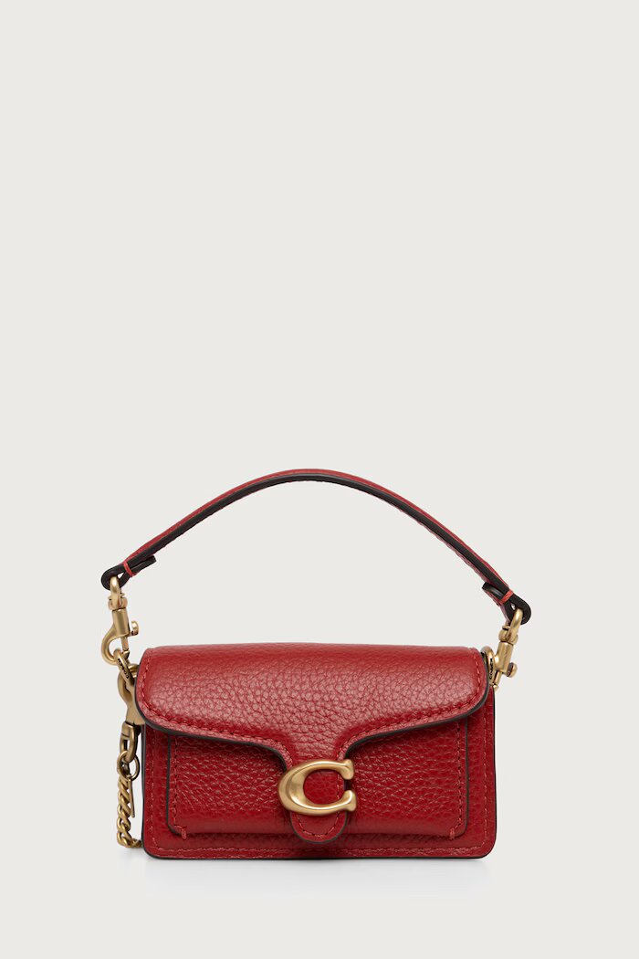 Coach ключодържател дамски от кожа Tabby Bag Charm CCZ00