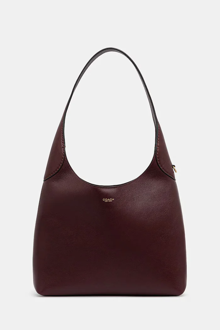 Coach Кожена чанта Brooklyn Shoulder Bag 28 в синьо CU068