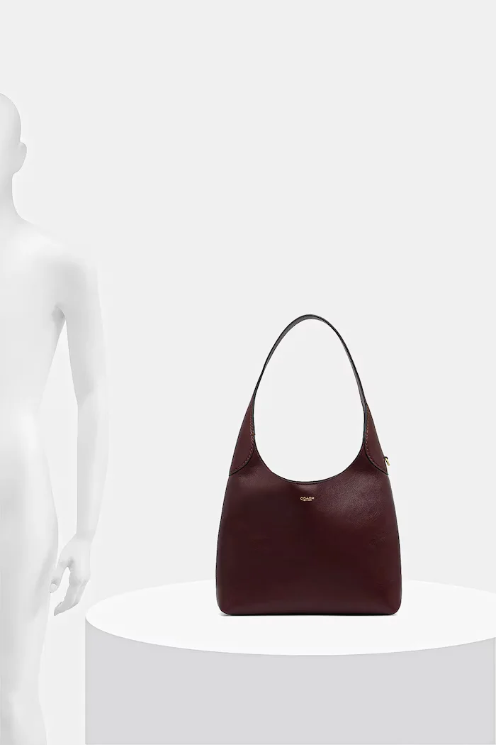 Coach Кожена чанта Brooklyn Shoulder Bag 28 в синьо CU068