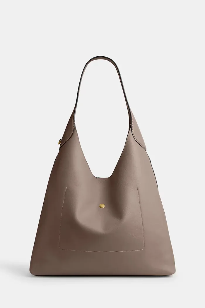 Coach Кожена чанта Brooklyn Shoulder Bag 39 в кафяво CU044