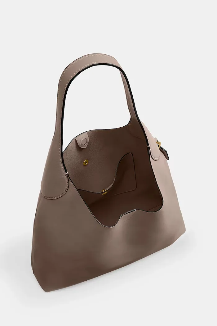 Coach Кожена чанта Brooklyn Shoulder Bag 39 в кафяво CU044