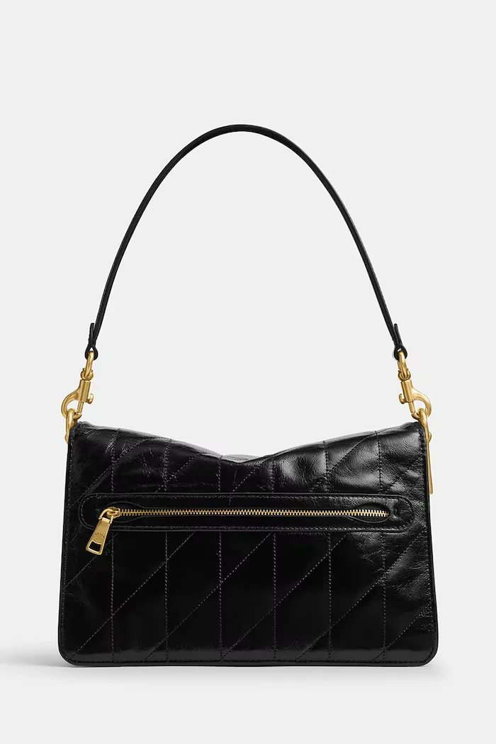 Coach Кожена чанта Tabby Chain Shoulder Bag With Quilting в черно CAF55